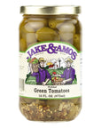 Jake  Amos Pickled Green Tomatoes 16 Oz Jar