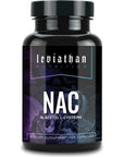 Leviathan Nutrition NAC Supplement N-Acetyl Cysteine for Lung, Liver, Immune Support - Potent Antioxidant Support to Boost Glutathione Levels 600mg, 120 Capsules