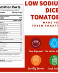 Dei Fratelli Low Sodium Diced Tomatoes 145 oz Cans 6 pack  VineRipened  NonGMO