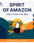 Tea Apotheca  Spirit of Amazon Iced Tea Bag  Rooibos Tangerine Peel Honeybush Monk Fruits  Refreshing Sweet Beverages Sugar Free Caffeine Free Gluten Free Herbal blending tea 15 teabags