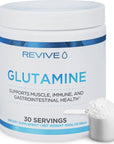 REVIVE Gut L-Glutamine Powder MD - Muscle Recovery & Immune System Booster for Adults - Promotes Digestive Health & Reduces Muscle Soreness - Immunity & Digestion Vegan Pure L Glutamine Supplement