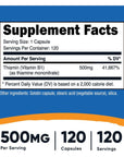 Nutricost Vitamin B1 (Thiamine) 500mg, 120 Capsules