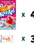 KoolAid Sharkleberry Fin Powdered Drink Mix 4 Pack W Bundle Bonanza Candy