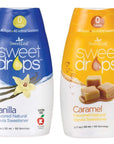 Sweetleaf Sweet Drops Vanilla and Caramel Bundle 17 oz Each