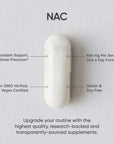 Sports Research Vegan NAC Supplement (N-Acetyl Cysteine) 600 mg - Supports Antioxidant Activity - Non-GMO 90 NAC Powder Capsules - NAC 600 mg - N-Acetyl-L-Cysteine - N Acetyl Cysteine