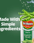 Del Monte Tender Petites Very Young Small Sweet Peas Pack of 12 1525 oz Can