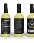 LAVA Premium Skinny Ginger Lemonade Vodka Cocktail Mix made with Sicilian Lemon Juice Candied Ginger Puree Skinny Ginger Lemonade Mixer 1 Bottle 338 Ounces