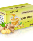 Essence Of Ginger Natural Honey Ginger Tea  20 Packets  Instant Herbal Tea Bags Made With Real Pure Honey and Fresh Ginger Root  Caffeine Free