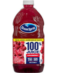 Ocean Spray 100 Juice Cranberry 64 Fl Oz Bottle Pack of 8