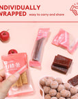 BESTORE Hawthorn Candy Chinese Snacks Mixed Haw Flake Rolls Balls Strips Fruit Snacks 1763 oz