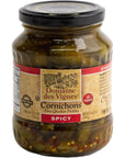 Domaine des Vignes Cornichons  Spicy  123 oz  Gherkin Pickles