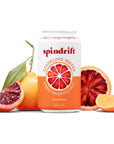 Spindrift Sparkling Water Blood Orange Tangerine Flavored Made with Real Squeezed Fruit 12 Fl Oz Cans Pack of 24 Only 12 Calories per Can