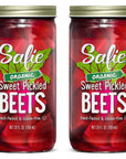 Safie Foods Sweet Pickled Beets 2Pack 26 oz Jars Organic Sweet Pickled Beets