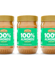 Crazy Richard's 100% All-Natural Creamy Dry Roasted Almond Butter with No Added Sugar and Non-GMO (16 Ounce, Pack of 3)