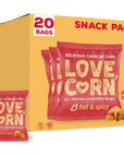 LOVE CORN  Habanero Chilli Delicious Crunchy Corn  07oz 20 bags  LowSugar GlutenFree Plant Based NonGMO