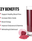 Force Factor Total Beets Drink Mix Superfood Powder with Nitrates to Support Circulation,Blood Flow,Nitric Oxide,Energy,Endurance,and Stamina,Cardiovascular Heart Health Supplement,30 Servings