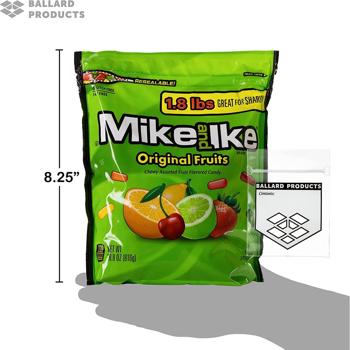 Ballard Products Mike and Ike Original Flavors Pack of 2 Bags  288 Ounce Each  2 Bags of Chewy Movie Candy Bulk Pack