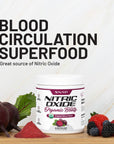 Snap Supplements USDA Organic Beet Root Powder Nitric Oxide Supplement, Support Healthy Blood Circulation, 250g