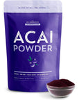 Sun Bay Foods Acai Berry Powder from Brazil  4 oz Bag of Organic NonGMO Vegan FreezeDried Acai Powder from Brazil  Free of Gluten Dairy and Soy