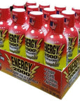 Global Brands ENERGY 2000 Energy Shot  Berry Flavor  2 oz  48 Count  SugarFree Zero Calories  Zero Carbs  220 mg Caffeinated Energy Shot