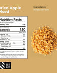 Amrita Dried Apples Diced 16 oz  No Sugar Added Vegan nonGMO Gluten Free Peanut Free Soy Free Dairy Free  Packed Fresh in Resealable Bags  Dehydrated Apples for Baking or Snacking