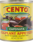 Cento Caponata Eggplant Appetizer 7 Ounce Pack of 12