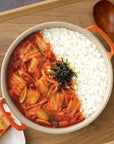 Cupbahn Korean PreCooked Meal with White Rice  25 Taste by Hetbahn õ_x005F_x0018_ !_x005F_x0018_ Fried Kimchi 4 Bowls