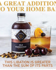 Strongwater Old Fashioned Mix  Makes 32 Cocktails  Handcrafted Old Fashioned Syrup with Bitters Orange Cherry Organic Demerara Sugar  Craft Cocktail Mixer Just Mix with BourbonWhiskey  1 Pack