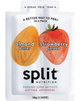 Split Nutrition Almond Butter and Strawberry Jelly Squeeze Packs - Non-GMO, Gluten Free Snack Pouch - On The Go Snack Made with Real Food - Zero Artificial Preservatives or Sweeteners (5 Pack)