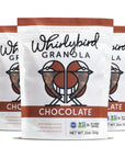 Whirlybird Granola Chocolate GlutenFree NonGMO Kosher Vegan 11oz Pack of 3