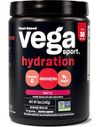 Vega Sport Hydration Electrolyte Powder, Berry - Post Workout Recovery Drink for Women and Men, Vitamin C, Vegan, Keto, Sugar Free, Dairy Free, Gluten Free, Non GMO, 5 oz