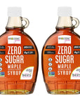 Wholesome Yum Zero Sugar Maple Syrup Keto Maple Syrup With Monk Fruit  Allulose 2 Pack  Natural Sugar Free Pancake Syrup  Non GMO Low Carb Gluten Free Vegan No Aftertaste 2 X 12 fl oz