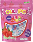 Zollipops Clean Teeth Lollipops AntiCavity Sugar Free Candy with Xylitol for a Healthy Smile Great for Kids Diabetics and Keto DietStrawberry 31oz Strawberry 15 Count