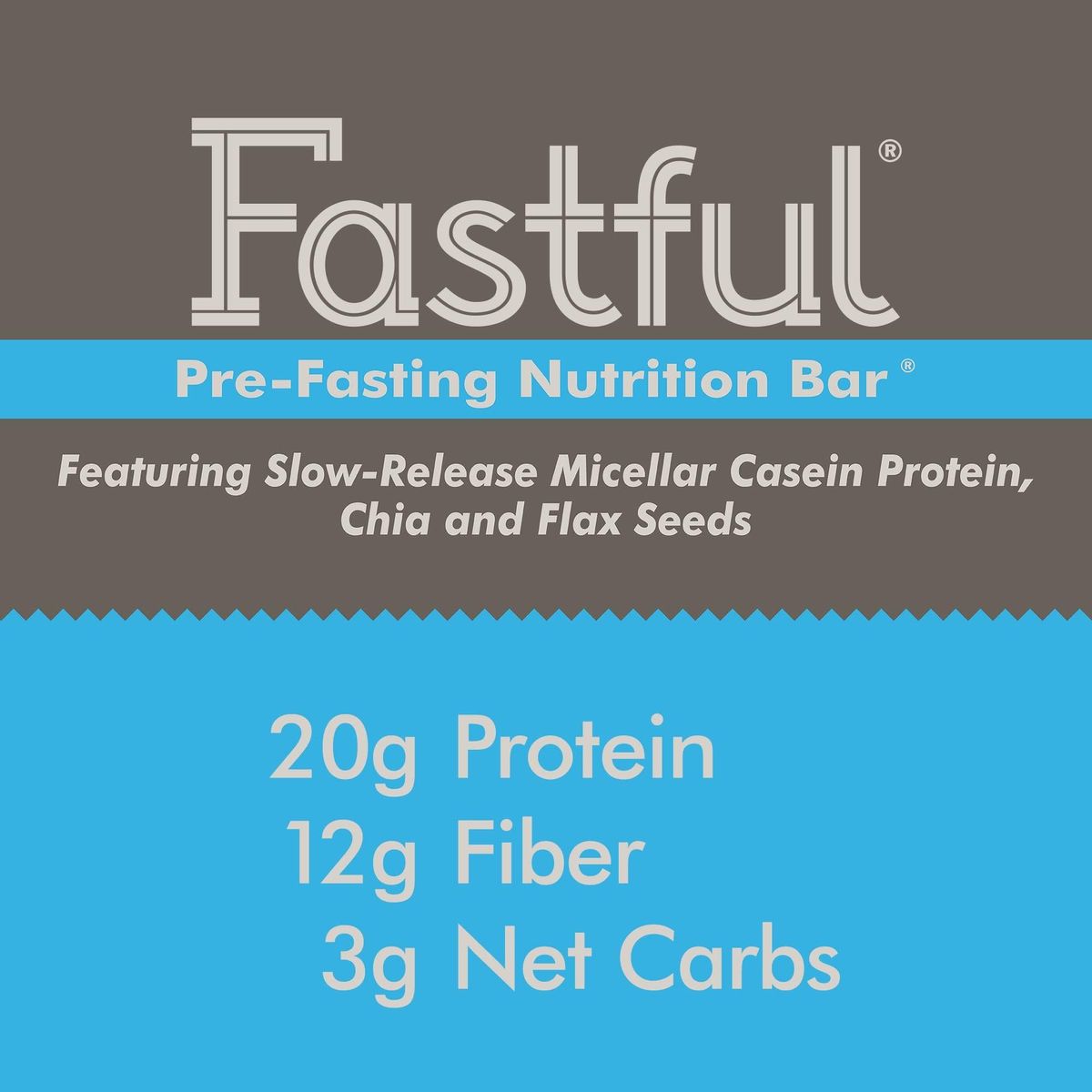 Fastful High Protein Bar for Intermittent Fasting, Pre-Fasting Nutrition - Chocolate Brownie