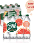 Poland Spring Sparkling Water Red Ruby Grapefruit 169 Fl Oz Pack of 8