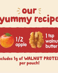 Happy Baby Organics Nutty Blends, Apple & Walnut Butter, 3 Ounce (Pack of 8)