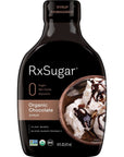 RxSugar Delicious PlantBased Organic Chocolate Syrup 16 oz  Allulose Sweetener  0 Sugar 0 Net Carbs 0 Glycemic  DiabetesSafe  Keto Certified  NonGMO Project Verified  GlutenFree Certified