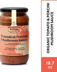 Delicious  Sons  Organic Italian Tomato  Porcini Mushroon Pasta Sauce 1870 oz Pack of 3 NonGMO  Glutenfree  Vegetarian and Vegan  Paleo and Keto  No Added Sugars