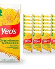 YEOS Chrysanthemum Tea Drink Lightly Infused Healthy Tea Refreshing Asian Drinks Natural No Added Preservatives 250ml  24 Pack