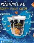 Fish Skin Chips - Pack of 3 Fish Skin Salted Egg Chips - Delicious and Crispy - No-Preservatives Formula - Low-Carb Fish Chips - Tasty Snack Bag for Gatherings or Parties - 30g per Bag (Original Salted Egg)