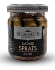 Riga Gold Smoked Sprats in Oil  Wild Caught Pack 5