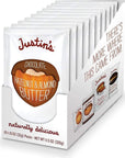 Justin's Chocolate Hazelnut & Almond Butter Squeeze Pack, Organic Cocoa, Gluten-free, Responsibly Sourced, Packaging May Vary, 1.15 Ounce (Pack of 10)