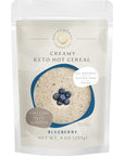 Phenomenal Foods Co Creamy Keto Hot Cereal Blueberry  Low Carb Farina  Unsweetened  Gluten  Grain Free  Paleo  Diabetic Safe  High Protein Vegan Breakfast