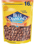 Blue Diamond Almonds Honey Roasted Snack Almonds, Honey Roasted, 1 Pound (Pack of 1)