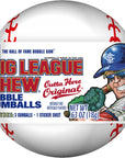 Big League Chew Baseballs Pack of 12  Individually Wrapped Gumballs  Stickers 063 oz with By The Cup Mints