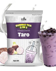 Fusion Select 22lb Taro Milk Tea Powder Taro Powder For Bubble Tea Flavored 3in1 Drink Powder with Cream  Sugar  Instant PreMixed Beverage for Hot or Cold Blends or Yummy Frappes