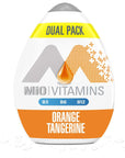 MiO Vitamins Orange Tangerine Naturally Flavored Liquid Water Enhancer 162 Fl Oz Pack of 2