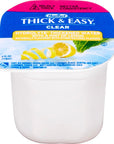 Hormel Thick  Easy Hydrolyte Thickened Water Hint of Lemon Clear Single Serve Level 2 Nectar Consistency 4 oz Cup Pack of 24 with 4 By The Cup Coasters