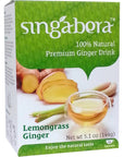 Singabera Premium Ginger Drink Lemongrass Ginger 51oz Pack of 3