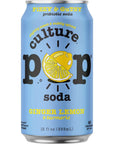 Culture Pop Sparkling Probiotic Soda  40 Calories per can Vegan NonGMO  12 Fl Oz Cans 5 Flavor Variety Pack of 10